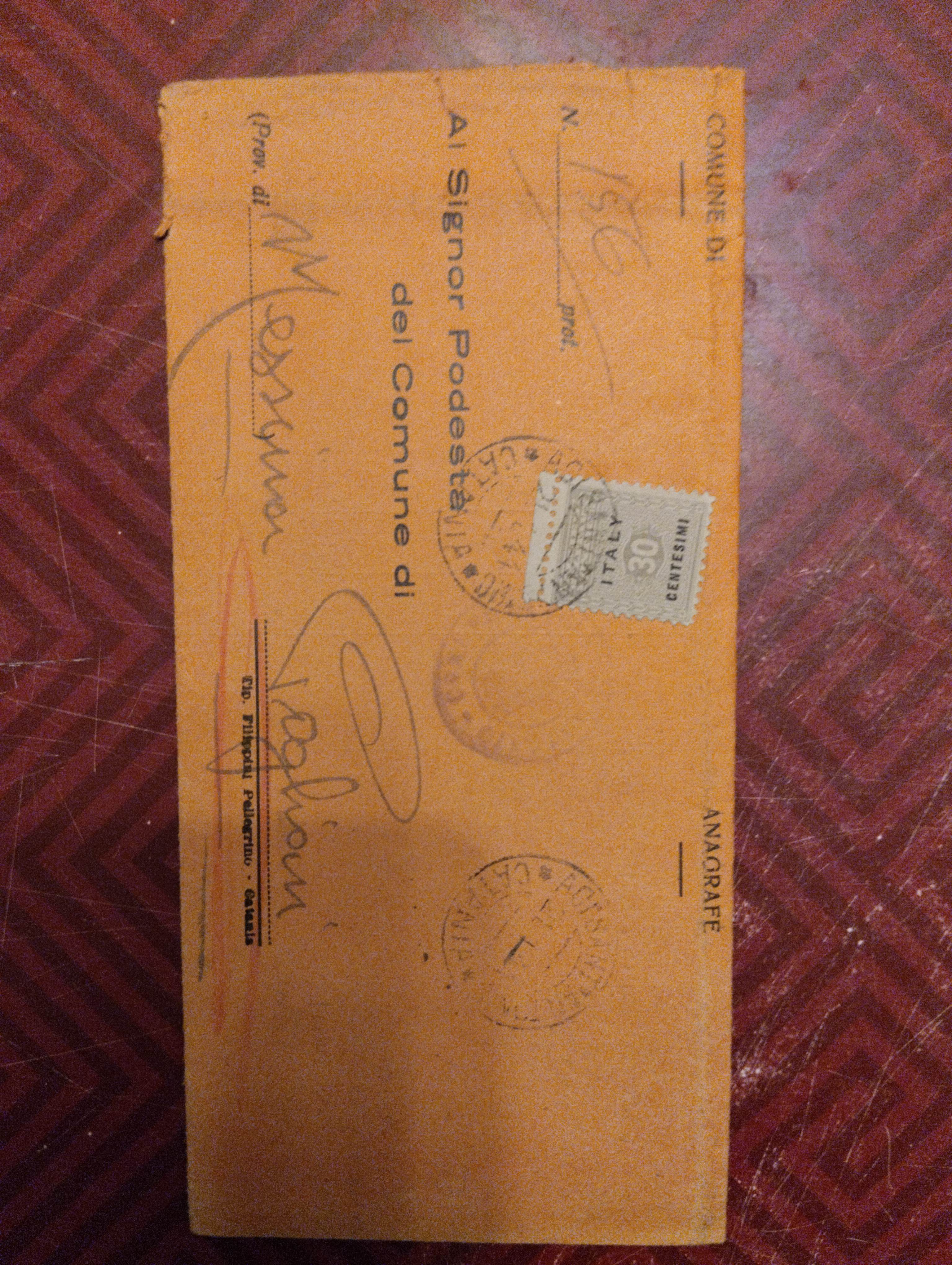 Cartolina postale del Comune di Angiani