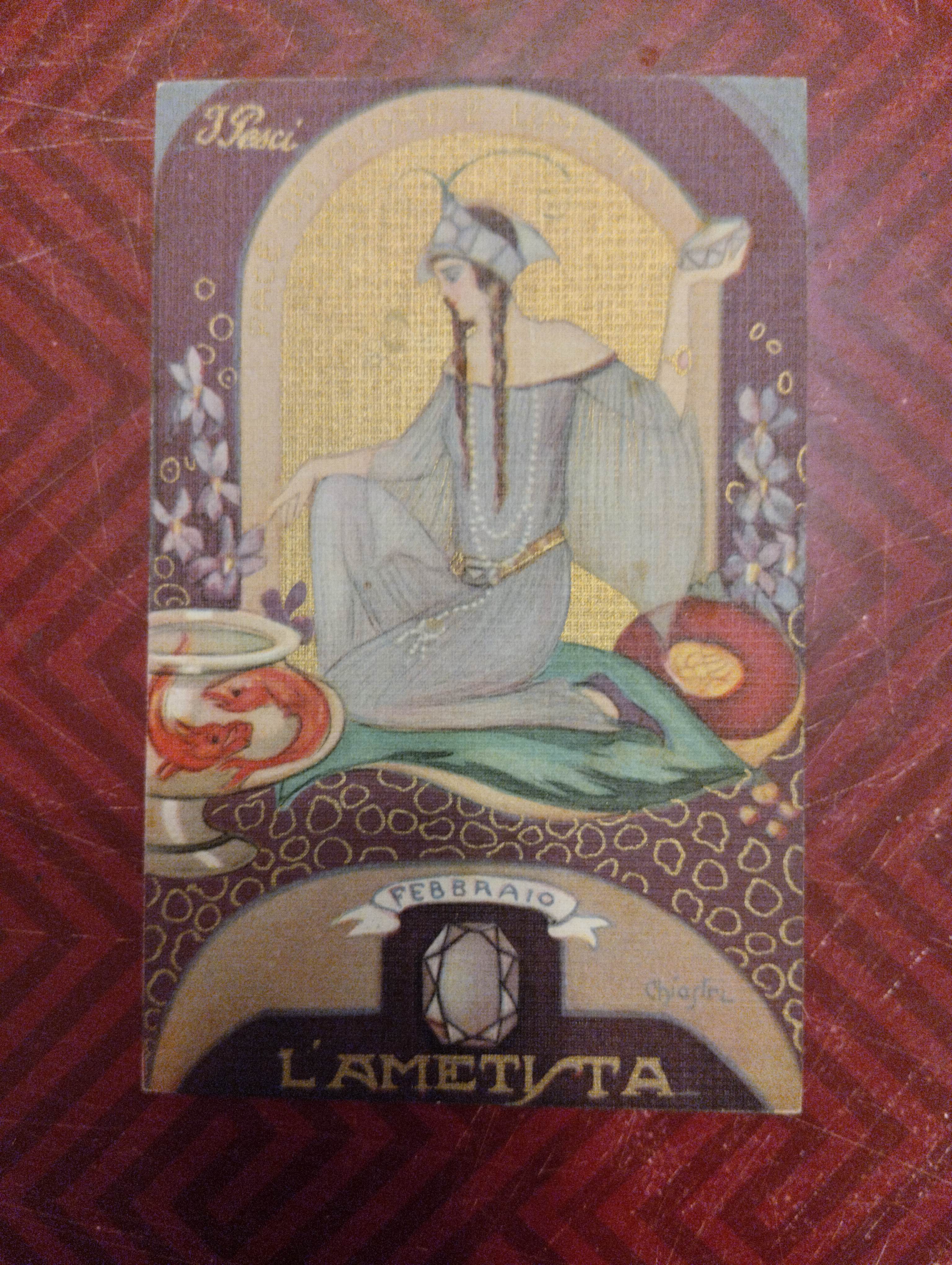 Cartolina L'Ametista - Febbraio