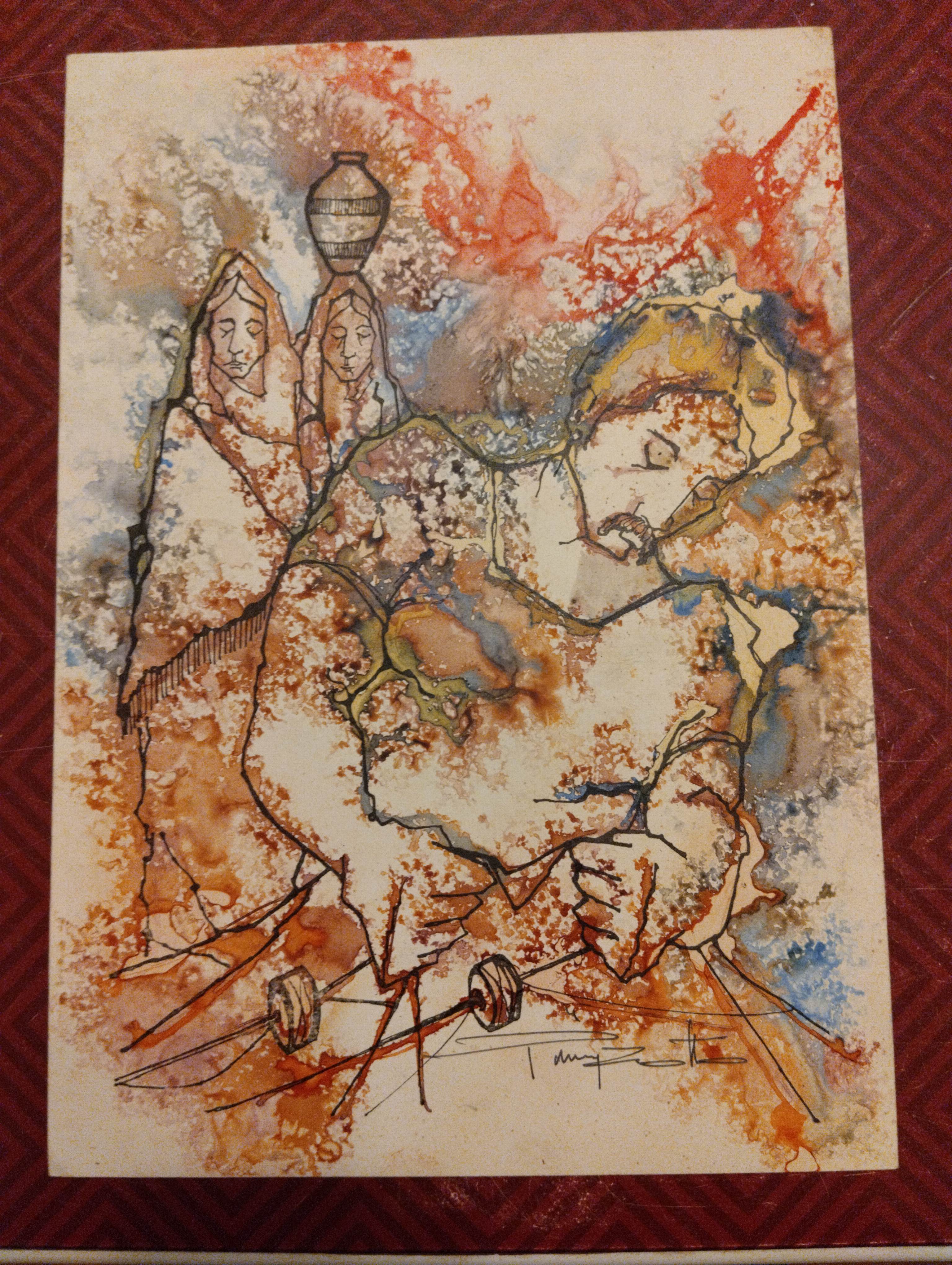 Composizione surrealista con figure femminili