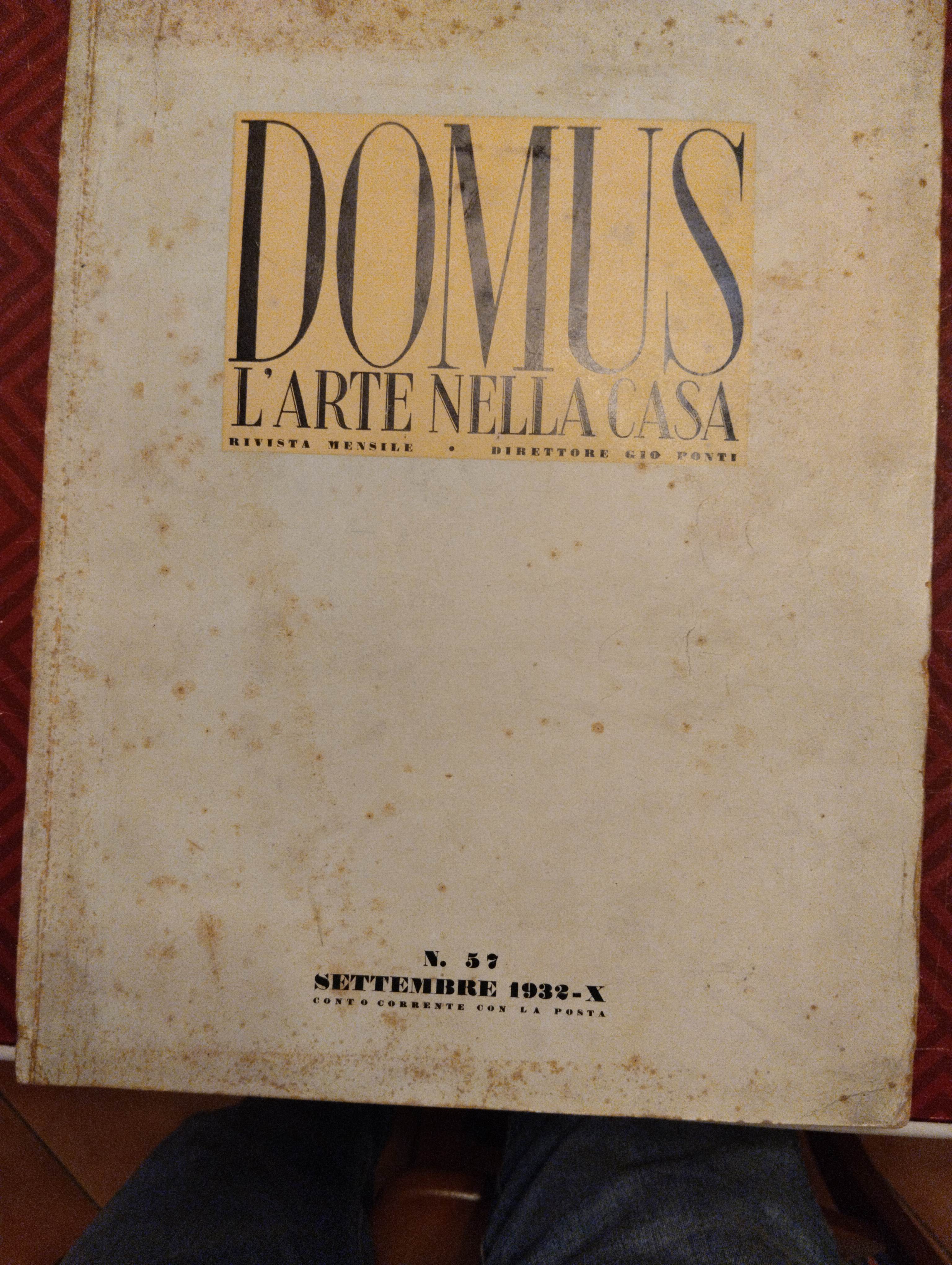 Domus - L'Arte nella Casa, N. 57, Settembre 1932-X